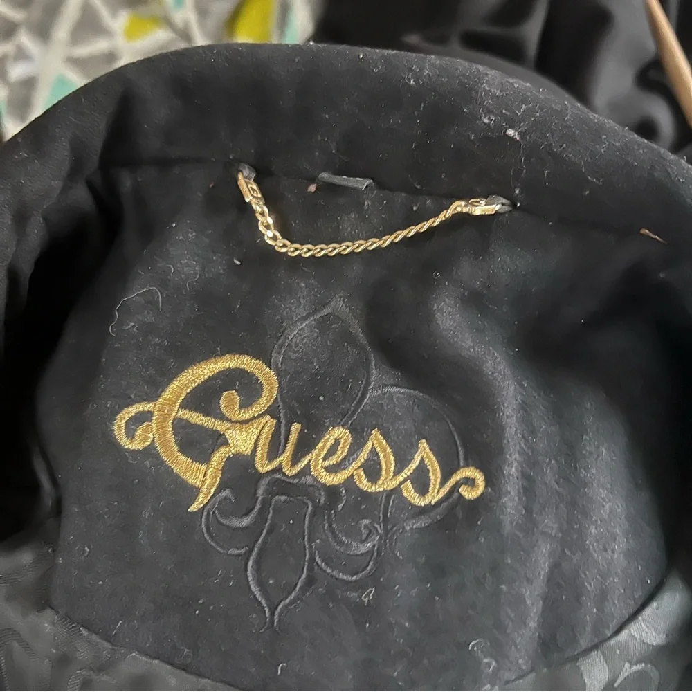 Guess Classic Black Pea Coat - Picture 13 of 14